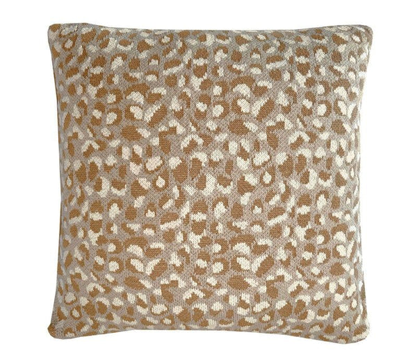Primitive dot knitted cushion fudge