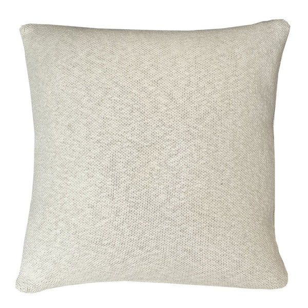 Solid knitted poster cushion pine green