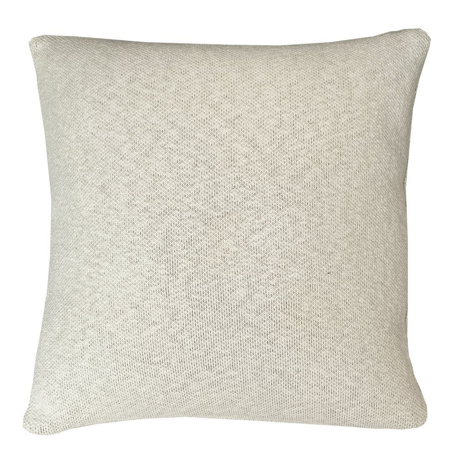 Solid knitted poster cushion pine green