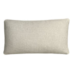 Beige double faced recycled wool rectangle cushion