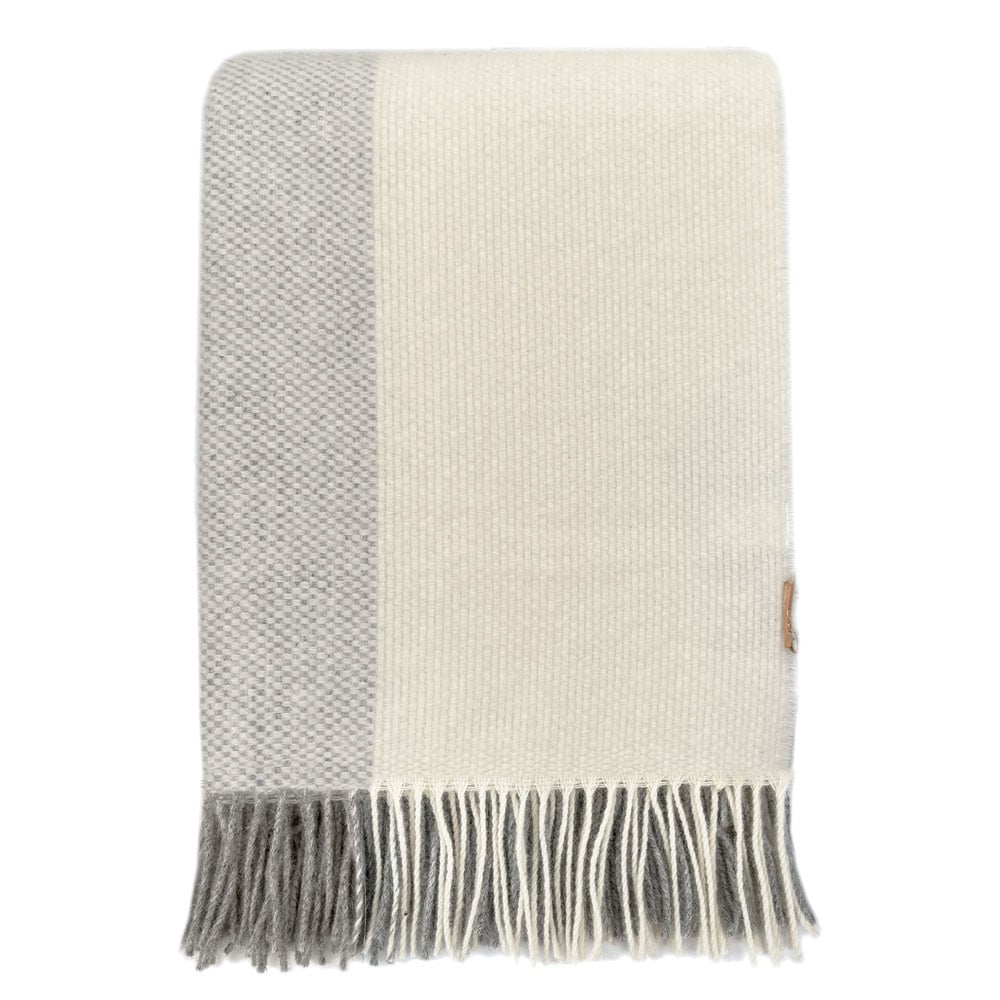 Easy nature wool grey throw