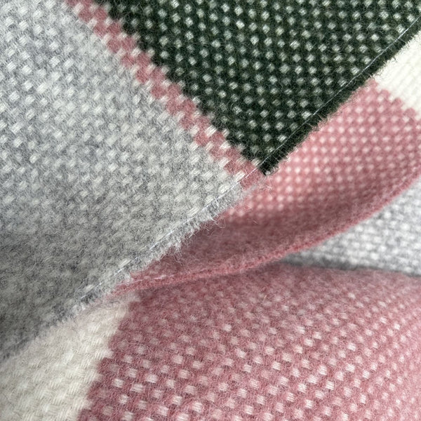 Festivity wool cushion dawn pink rectangle