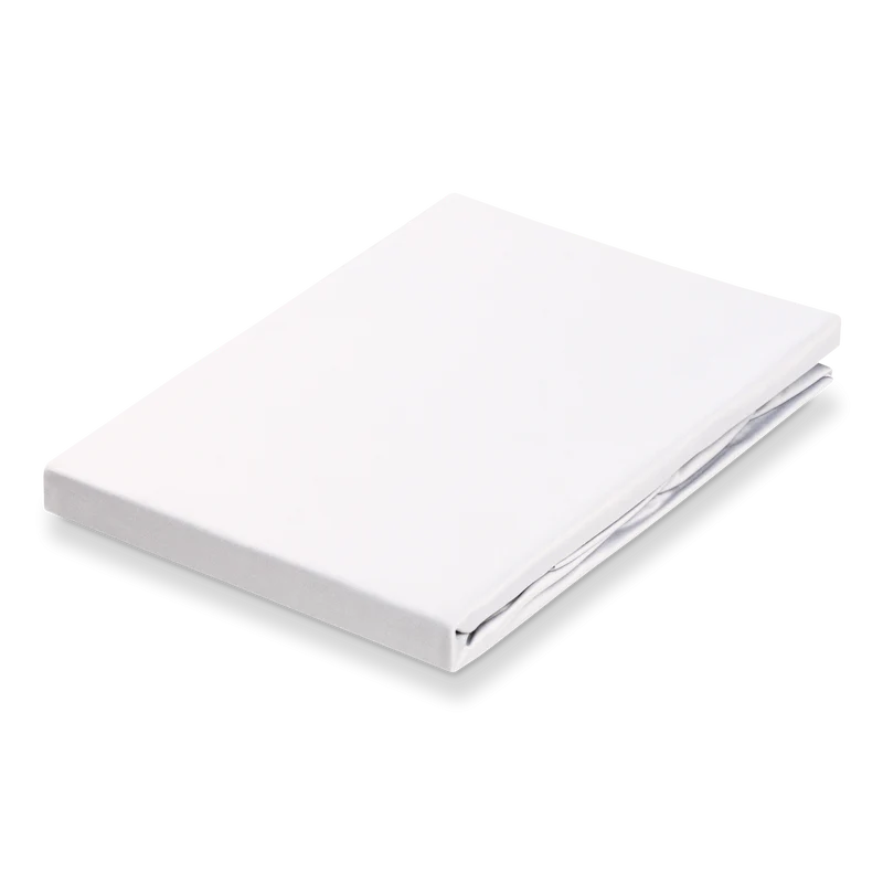 Satin hoeslkn.24 White 90 fitted sht. 180/210