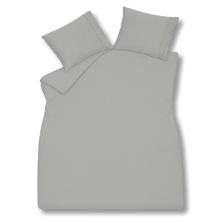 Purity 87 uni  satin Coolgrey 211 Lits-jumeaux (240x200/220 + 2 slopen)