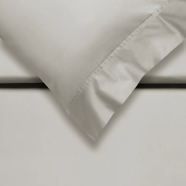 Purity 87 uni  satin Coolgrey 211 Lits-jumeaux (240x200/220 + 2 slopen)