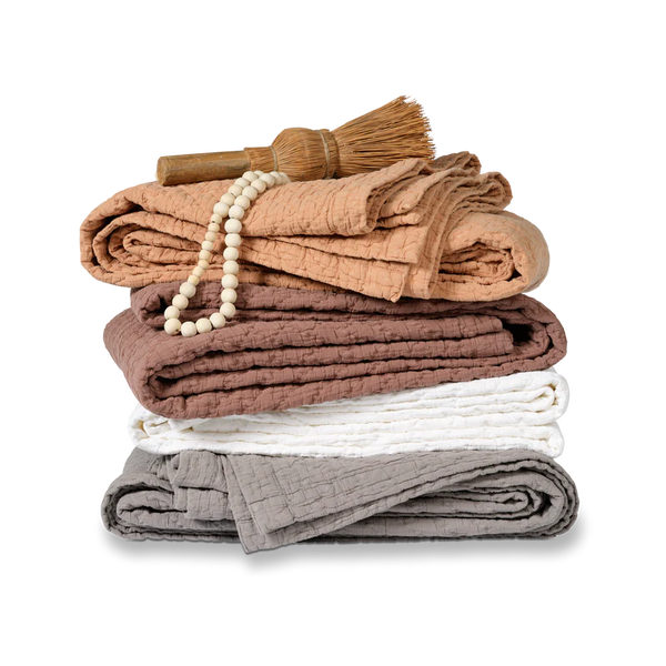 Pure 10 g.dyed White 90 Bedsprei 180x260