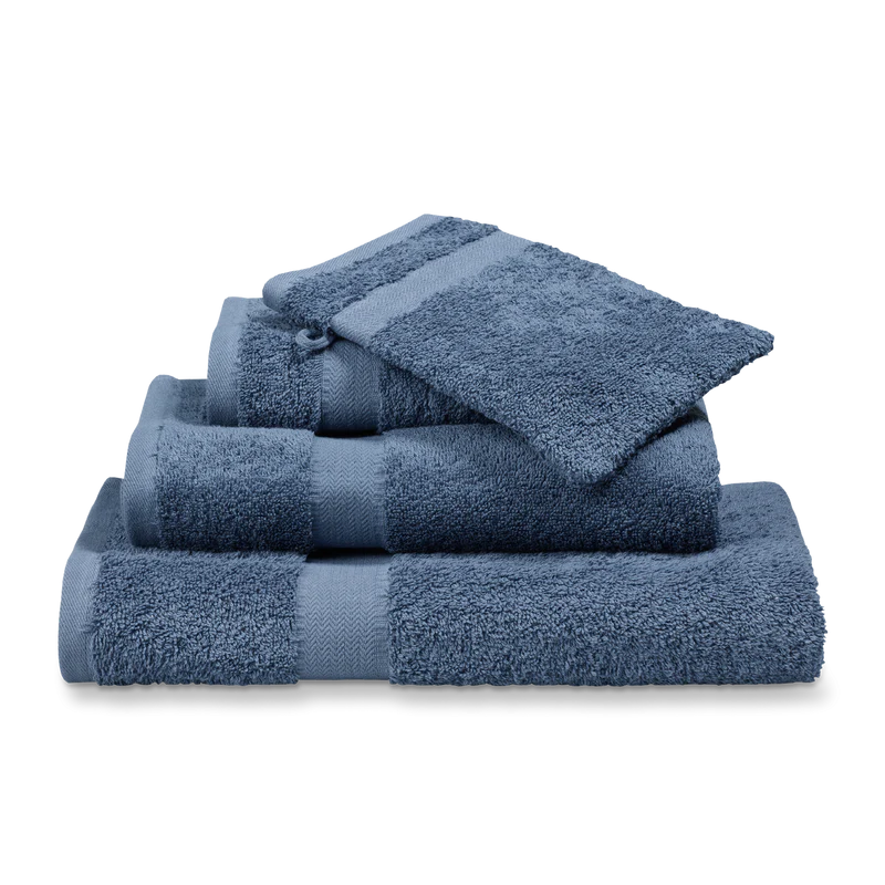 Prestige plain new Vintage blue 403 guesttowel 40x60
