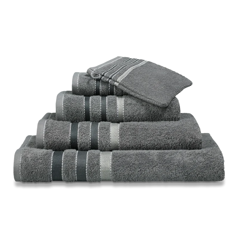 Prestige lines Mole grey 1 showertowel 70x140