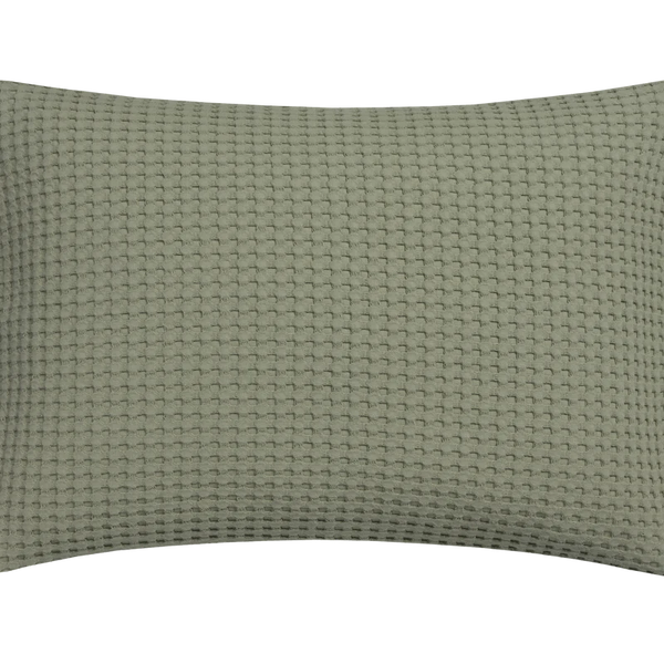 Home pique Light olive 123 Kussensloop (40x55)