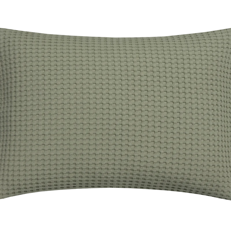 Home pique Light olive 123 Kussensloop (40x55)