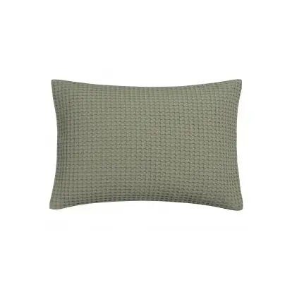 Home pique Light olive 123 Kussensloop (40x55)