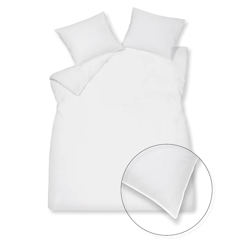 Washed cotton White 90 2-persoons (200x200/220 + 2 slopen)