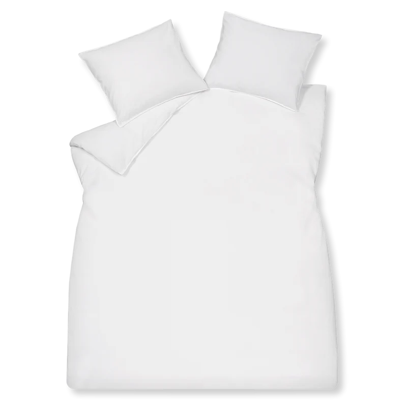 Washed cotton White 90 Lits-jumeaux (240x200/220 + 2 slopen)