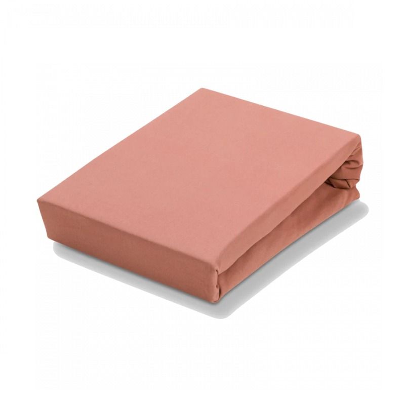 Jersey soft split topper 15 Brick dust 124 Lits-jumeaux 180-200 x 200-220