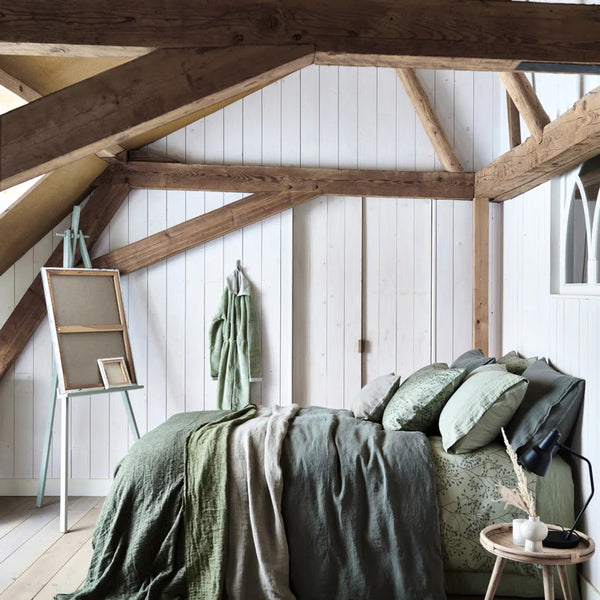 Pure 07 yd w.band Light olive 123 Lits-jumeaux (240x200/220 + 2 slopen)