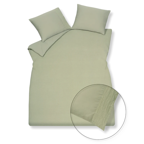 Pure 07 yd w.band Light olive 123 Kussensloop (60x70)