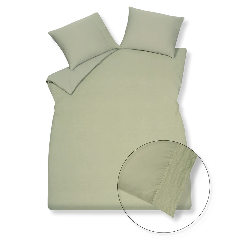 Pure 07 yd w.band Light olive 123 Kussensloop (60x70)