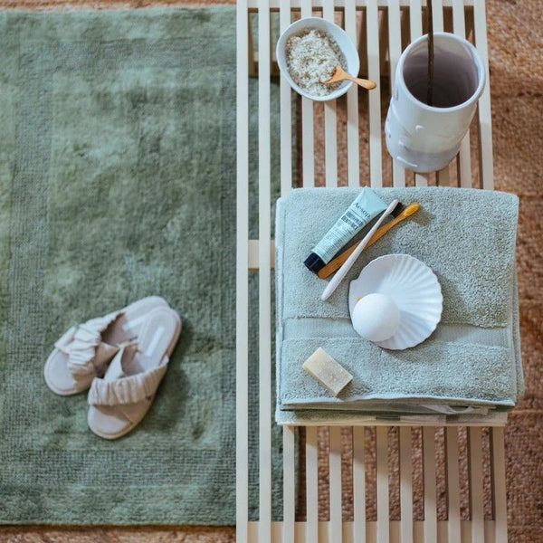 Bathmat houston Smoke green 814 bidetmat 60x62