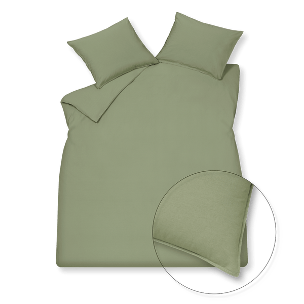 Washed cotton Smoke green 814 1-persoons (140x200/220 + 1 sloop)
