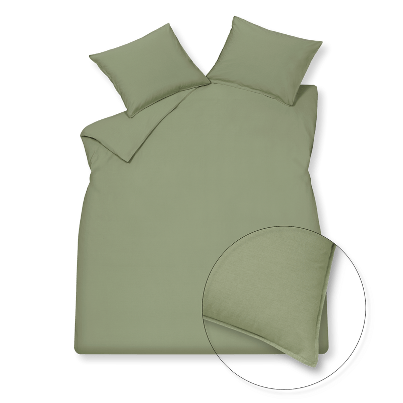 Washed cotton Smoke green 814 1-persoons (140x200/220 + 1 sloop)
