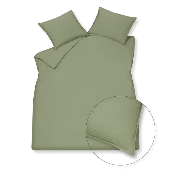 Washed cotton Smoke green 814 Kussensloop (60x70)