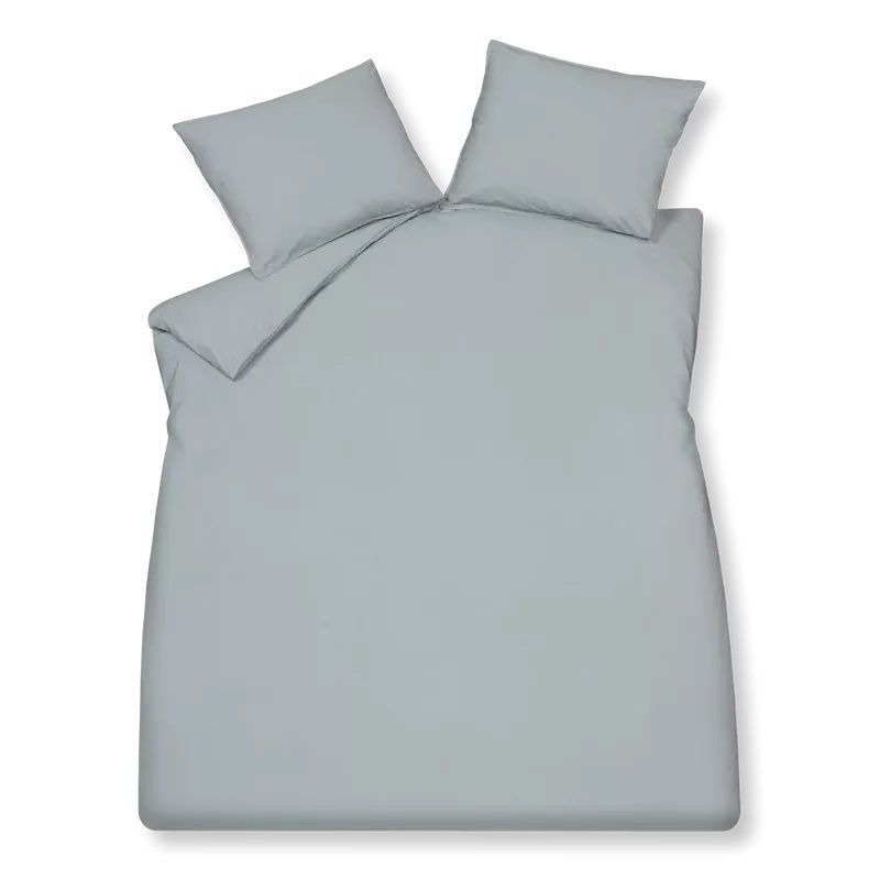 Washed cotton Pearl blue 190 1-persoons (140x200/220 + 1 sloop)