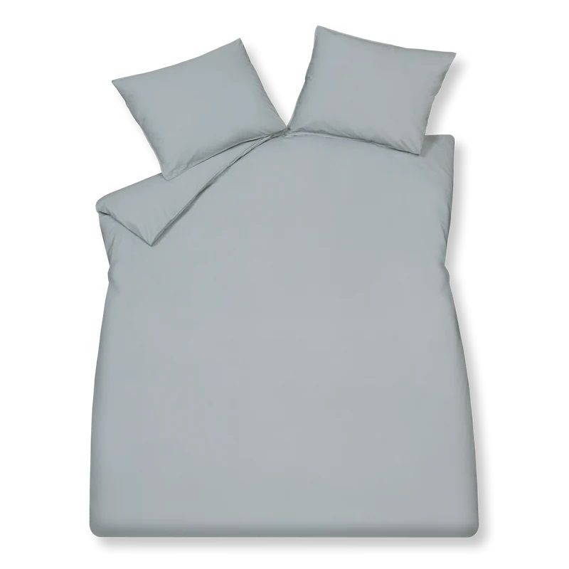 Washed cotton Pearl blue 190 2-persoons (200x200/220 + 2 slopen)