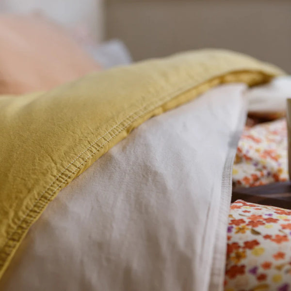 Washed cotton Cream tan 189 1-persoons (140x200/220 + 1 sloop)
