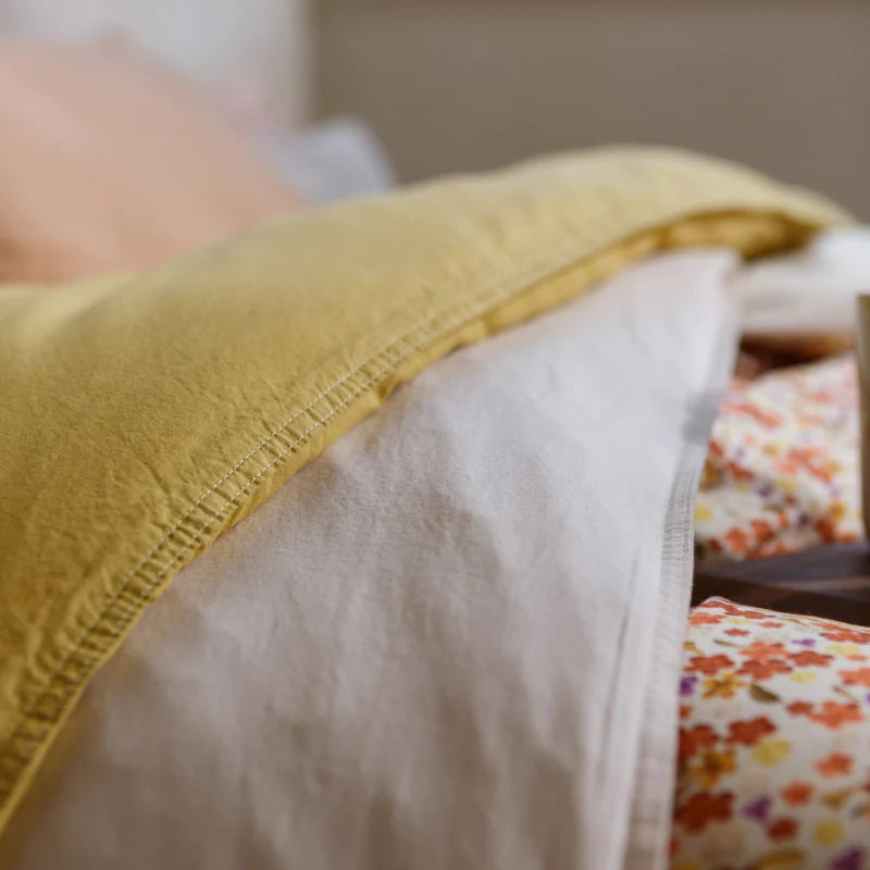 Washed cotton Cream tan 189 2-persoons (200x200/220 + 2 slopen)