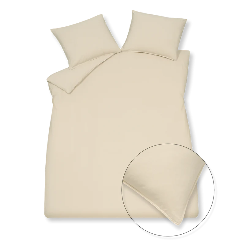 Washed cotton Cream tan 189 Kussensloop (60x70)