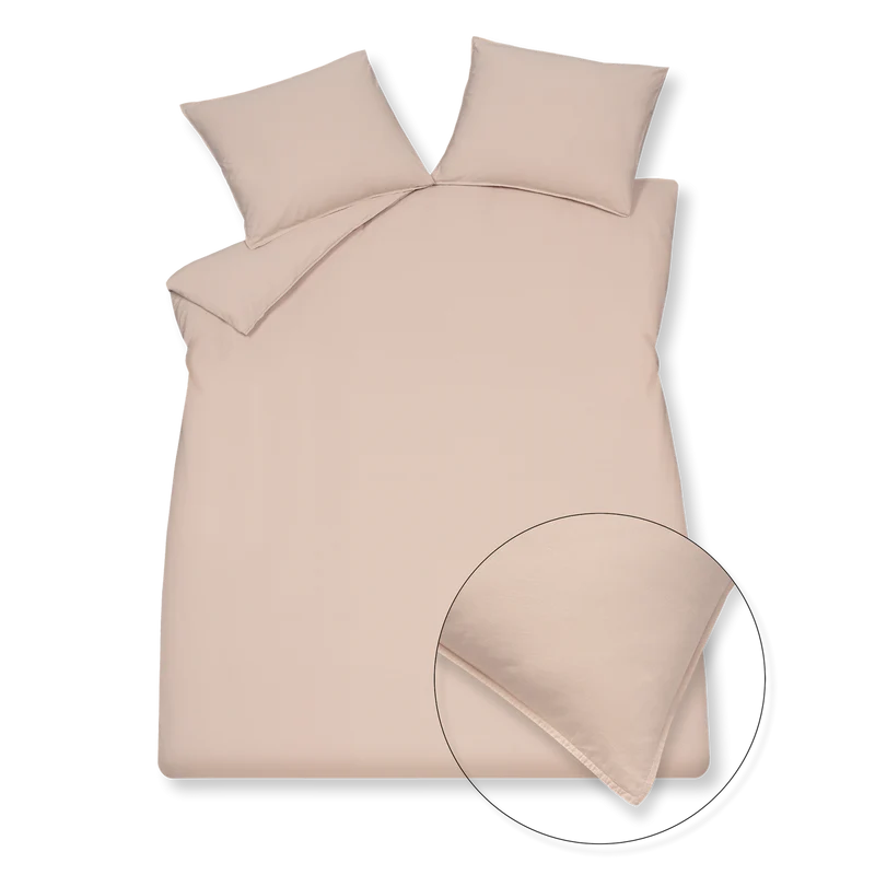 Washed cotton Pale pink 197 2-persoons (200x200/220 + 2 slopen)