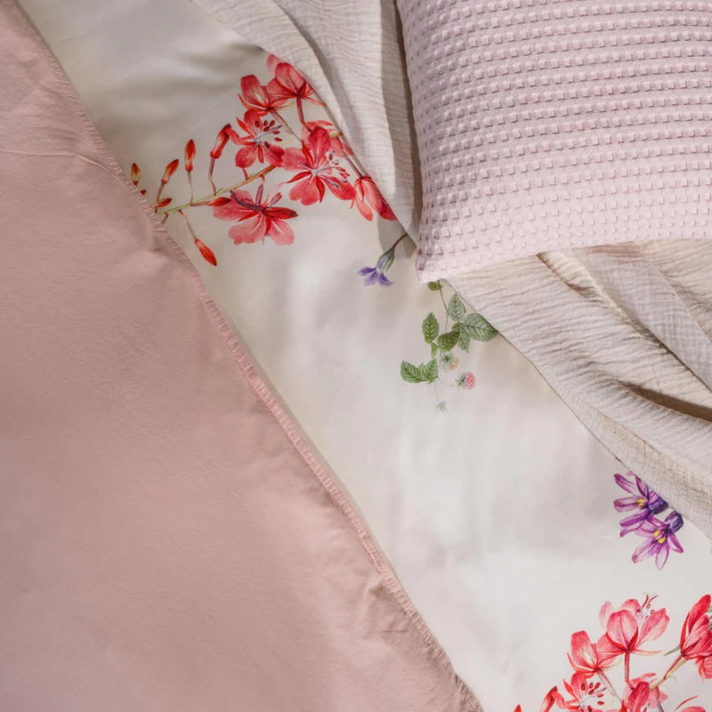 Washed cotton Pale pink 197 2-persoons (200x200/220 + 2 slopen)