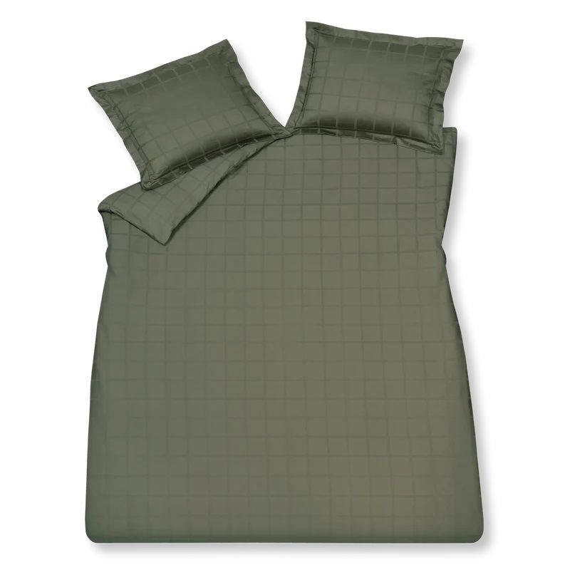 Home 78 check 300tc Sage green 181 2-persoons (200x200/220 + 2 slopen)