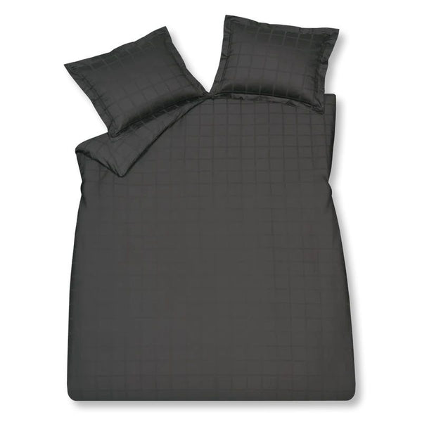 Home 78 check 300tc Off black 198 2-persoons (200x200/220 + 2 slopen)