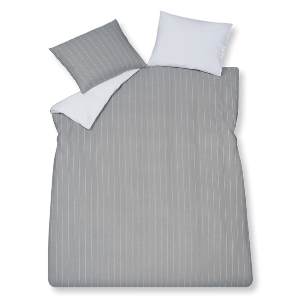 Home puglia percale 011 grey 1-persoons (140x200/220 + 1 sloop)