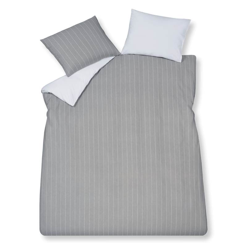 Home puglia percale 011 grey 1-persoons (140x200/220 + 1 sloop)