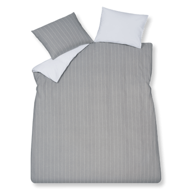 Home puglia percale 011 grey 2-persoons (200x200/220 + 2 slopen)