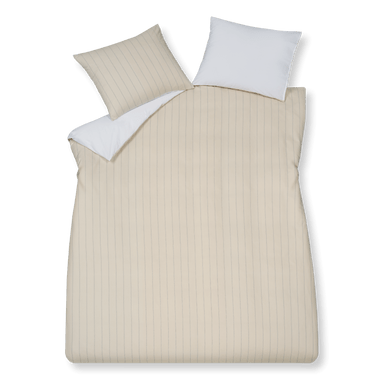 Home puglia percale 189 cream tan 2-persoons (200x200/220 + 2 slopen)