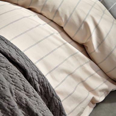 Home puglia percale 189 cream tan 2-persoons (200x200/220 + 2 slopen)