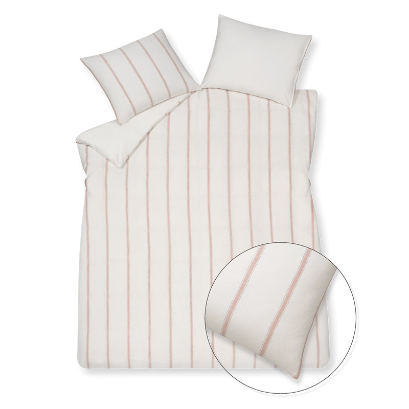 Pure 77 linen/cotton 320 offwhite 1-persoons (140x200/220 + 1 sloop)