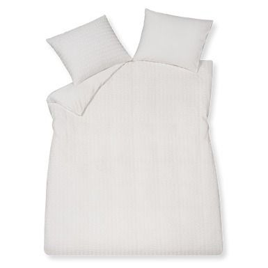 Pure 80 seersucker 090 white 1-persoons (140x200/220 + 1 sloop)