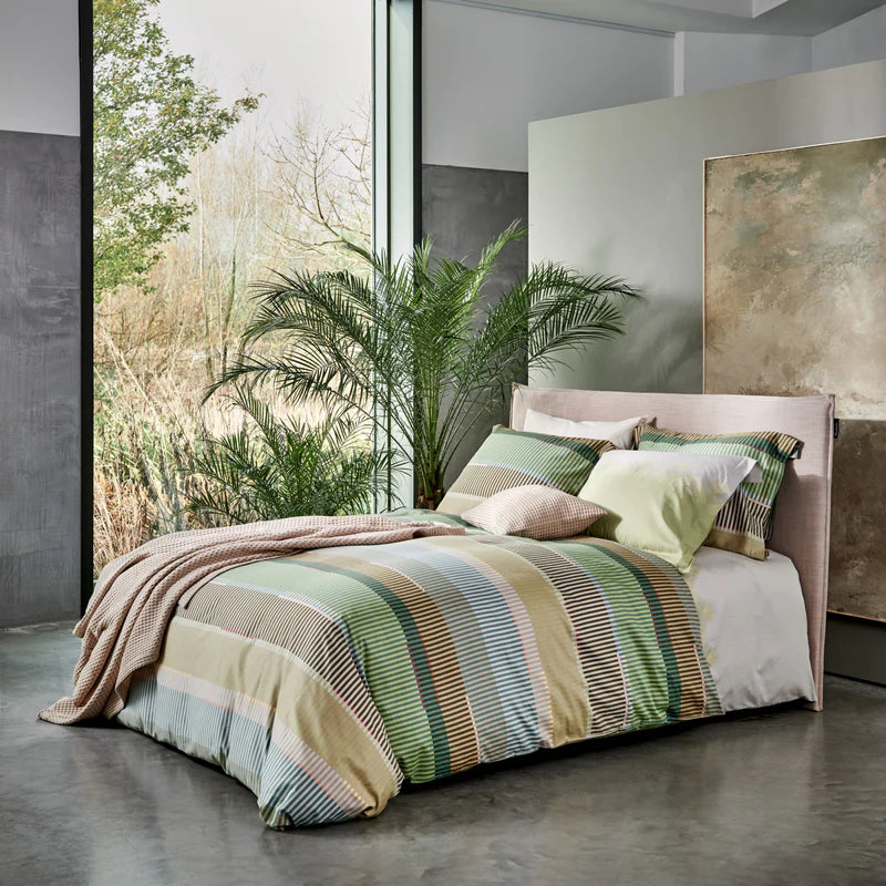 Happy sleep 814 smoke green Lits-jumeaux (240x200/220 + 2 slopen)