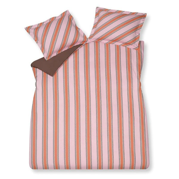 Preppy stripe 010 pink Lits-jumeaux (240x200/220 + 2 slopen)