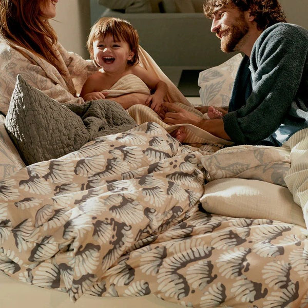 Wake up 028 linen 2-persoons (200x200/220 + 2 slopen)