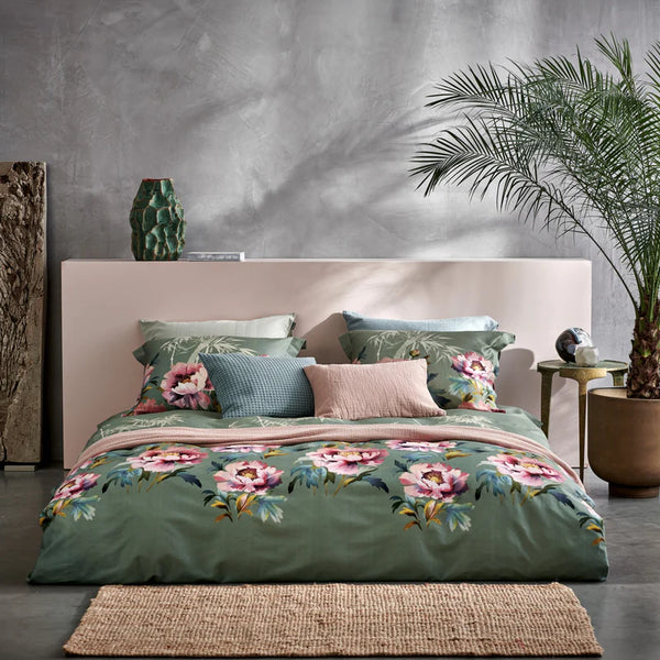 Pink peony 000 multi 1-persoons (140x200/220 + 1 sloop)