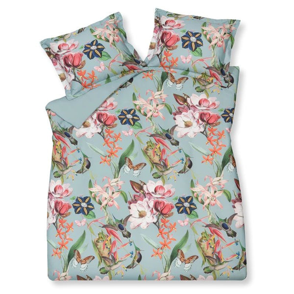 Flower mix 190 pearl blue Lits-jumeaux (240x200/220 + 2 slopen)