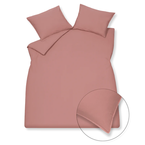 Washed cotton 205 ash rose 1-persoons (140x200/220 + 1 sloop)
