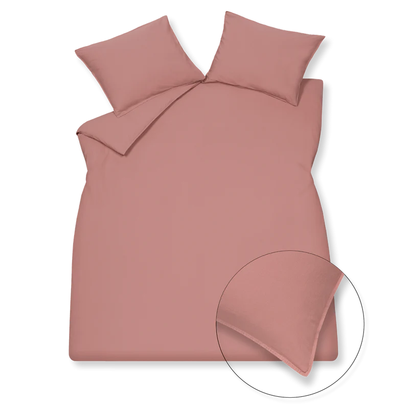 Washed cotton 205 ash rose 1-persoons (140x200/220 + 1 sloop)