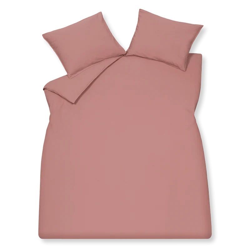 Washed cotton 205 ash rose 2-persoons (200x200/220 + 2 slopen)