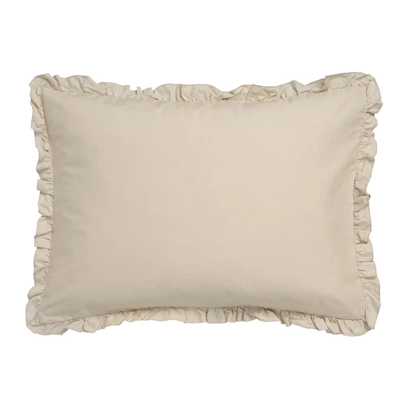 Pure 83 percale ruffle 40x55 028 linen Kussensloop (40x55)